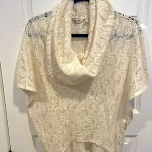 Cowl Neck Dolman Sleeve Top